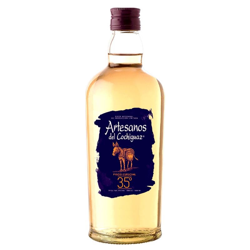 ARTESANOS DEL COCHIGUAZ - Pisco Artesanos Del Cochiguaz 35° 1000Cc