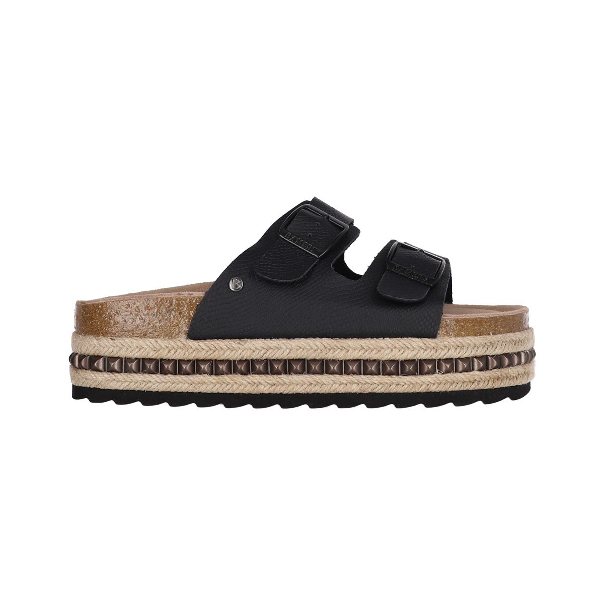 BAMERS - Sandalia Mujer   Bamers Kend Yute Hight Studs Negro
