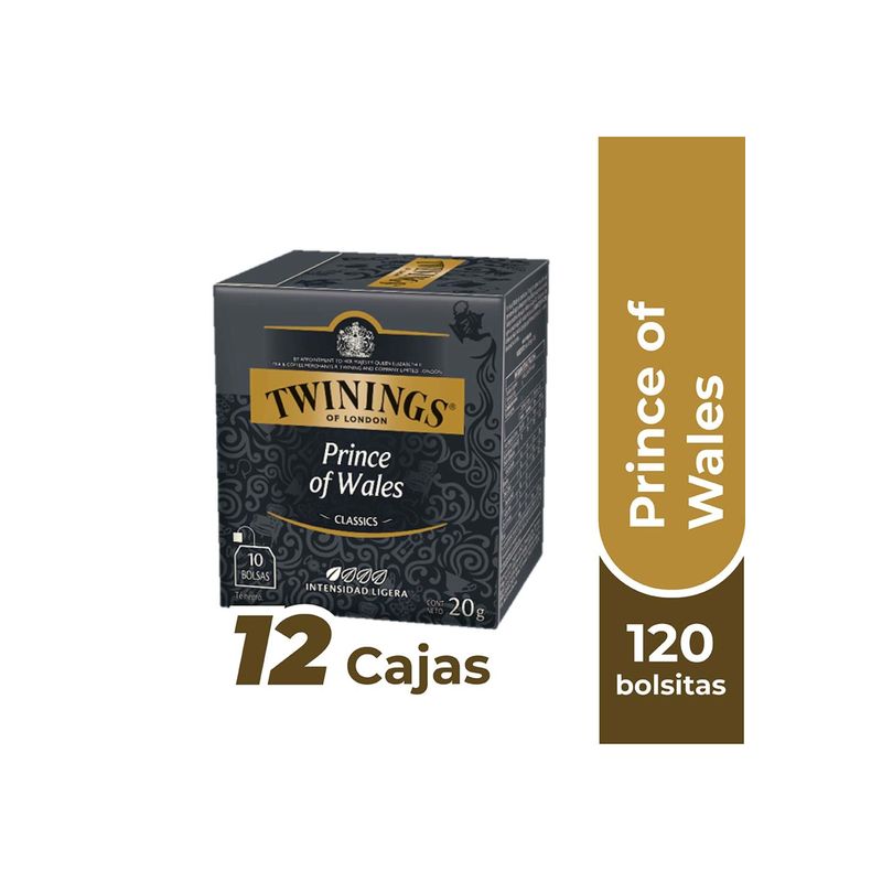 TWININGS - Twinings Té Prince Of Wales (etiqueta negra) x120 Bolsitas TWININGS