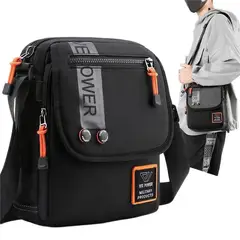 GENERICO - Bandolero bolso cruzado de hombro de nailon para hombre