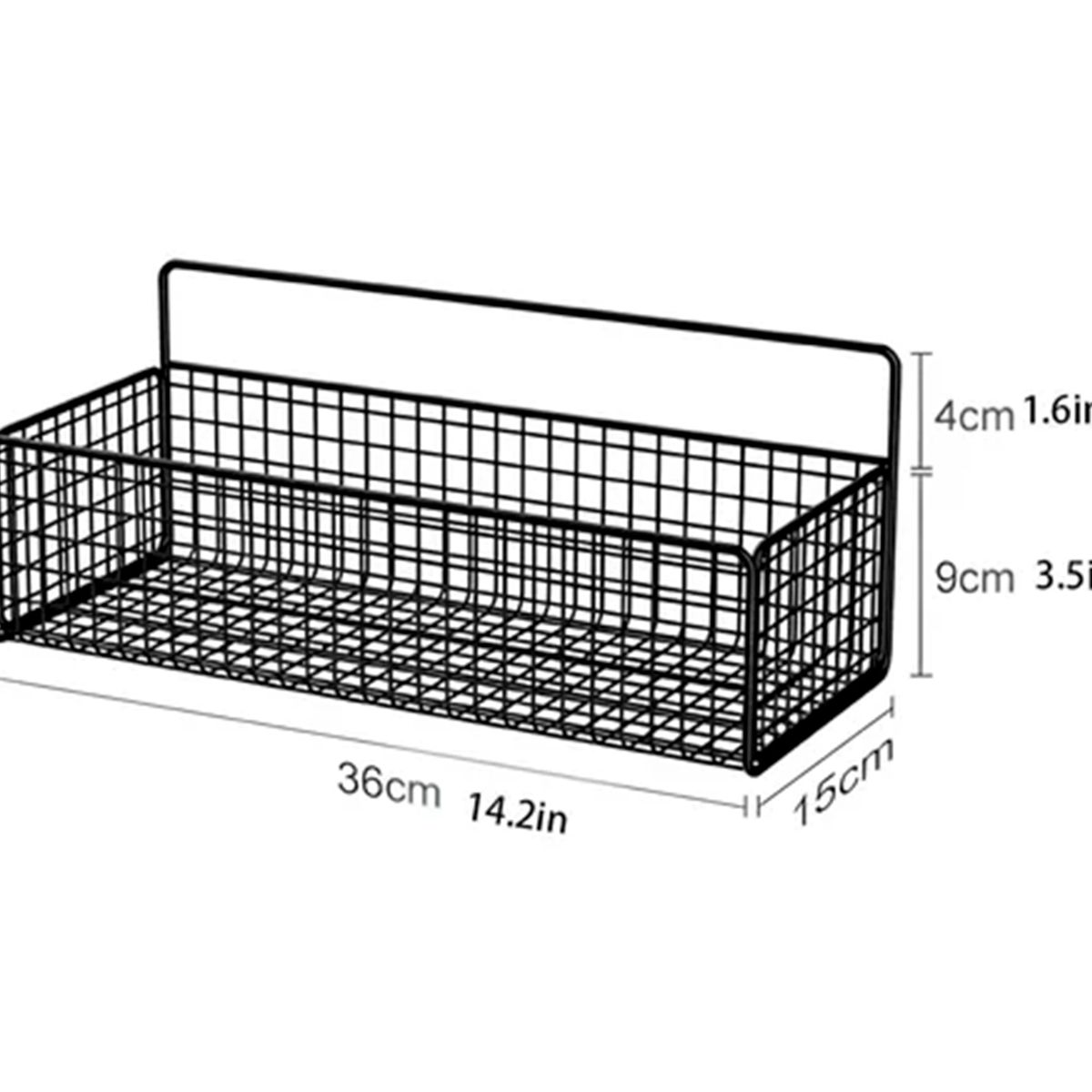GENERICO - Cesta Organizador Adhesivo Para Cocina Y Baño