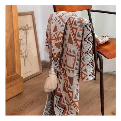 Imagen 2 del producto Manta Decorativa Tejida Para Sillon Piecera Cama Bohemia