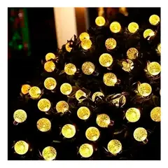 GENERICO - Guirnalda Solar 20 Led De 5 Mtrs Calido