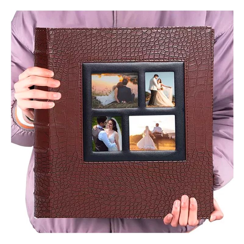 GENERICO - Álbumes De Fotos Familiares Cuero Con 500 Hojas 4x6''