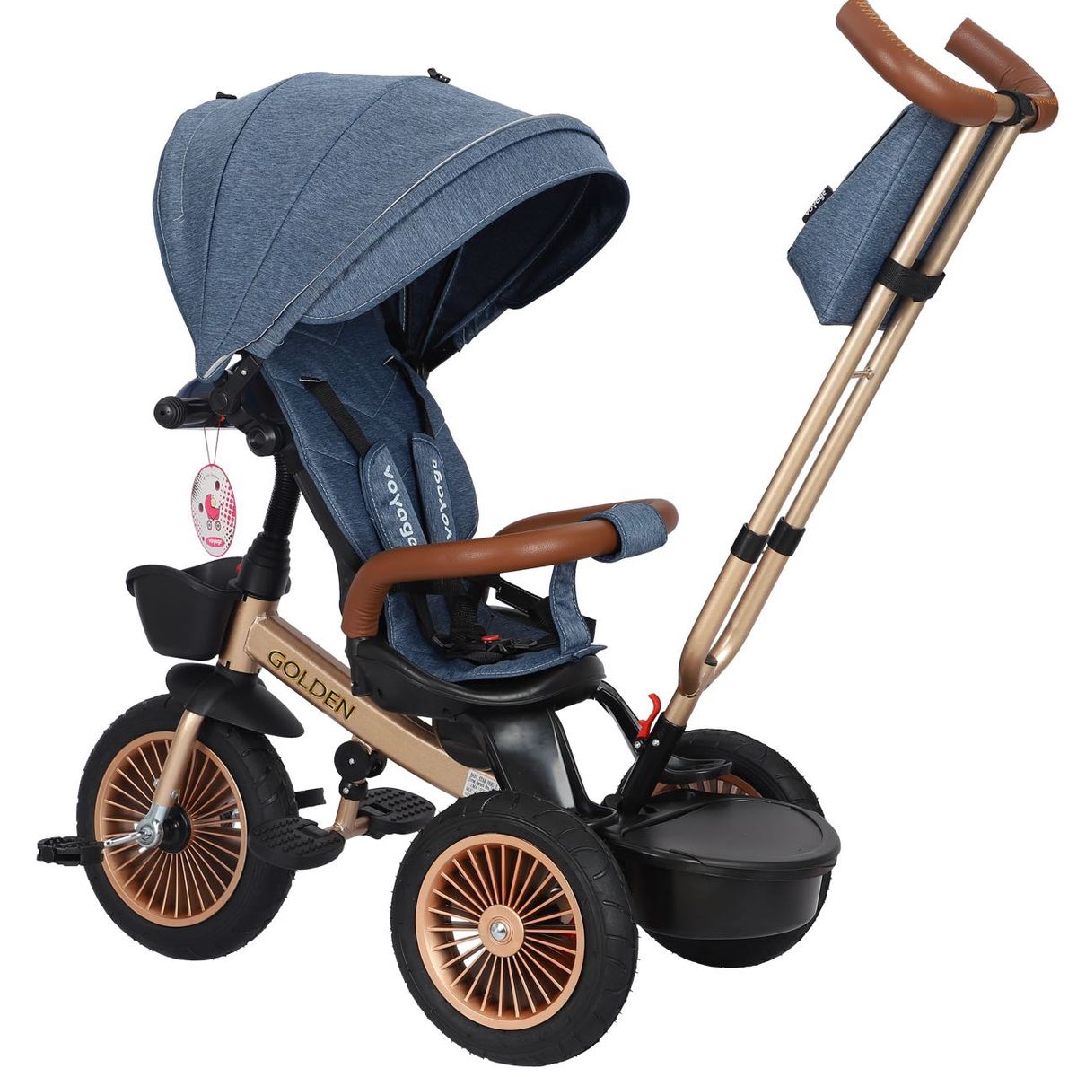 VOYAGE - Triciclo Giratorio Voyage GOLDEN AZUL