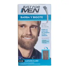 JUST FOR ME - Just For Men Tintura para barba y bigote Castaño Claro