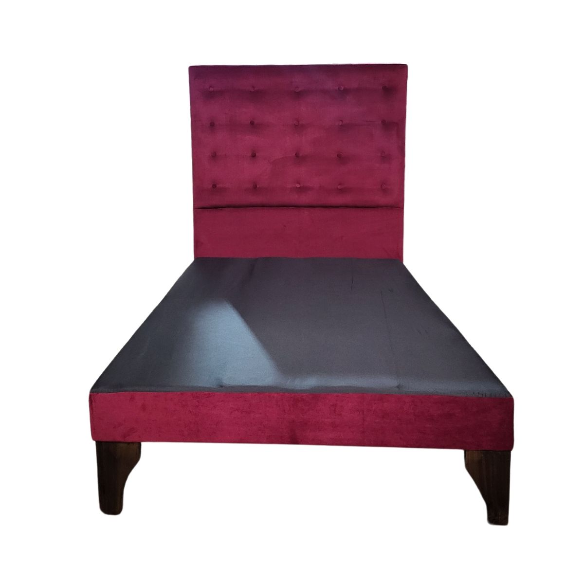 GENERICO - Base Europea 15P Respaldo Burdeo Felpa a Piso Botone