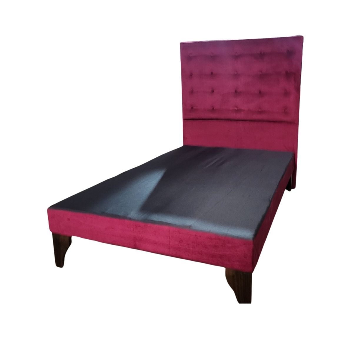 GENERICO - Base Europea 15P Respaldo Burdeo Felpa a Piso Botone