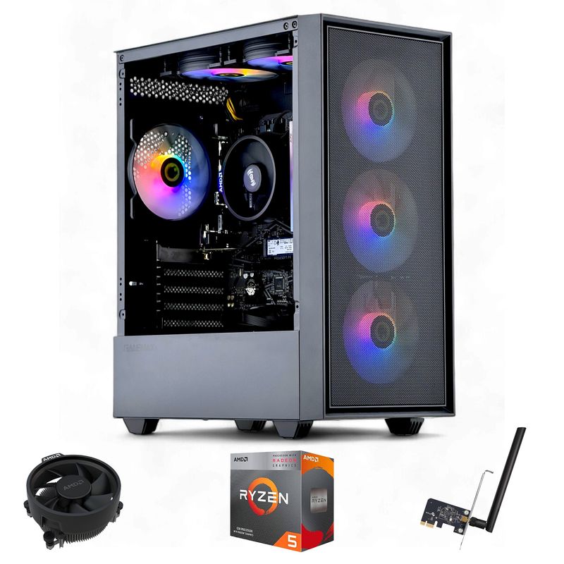 HYPERPC - PC GAMER AMD RYZEN 5 5600GT 16gb 1Tb Radeon Vega WiFi 6xFAN