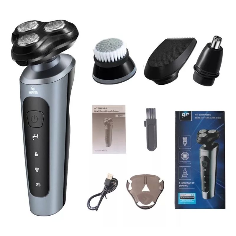 KUANGYE - Afeitadora Electrica 4 En 1 Para Hombres Corta Pelo Recargable