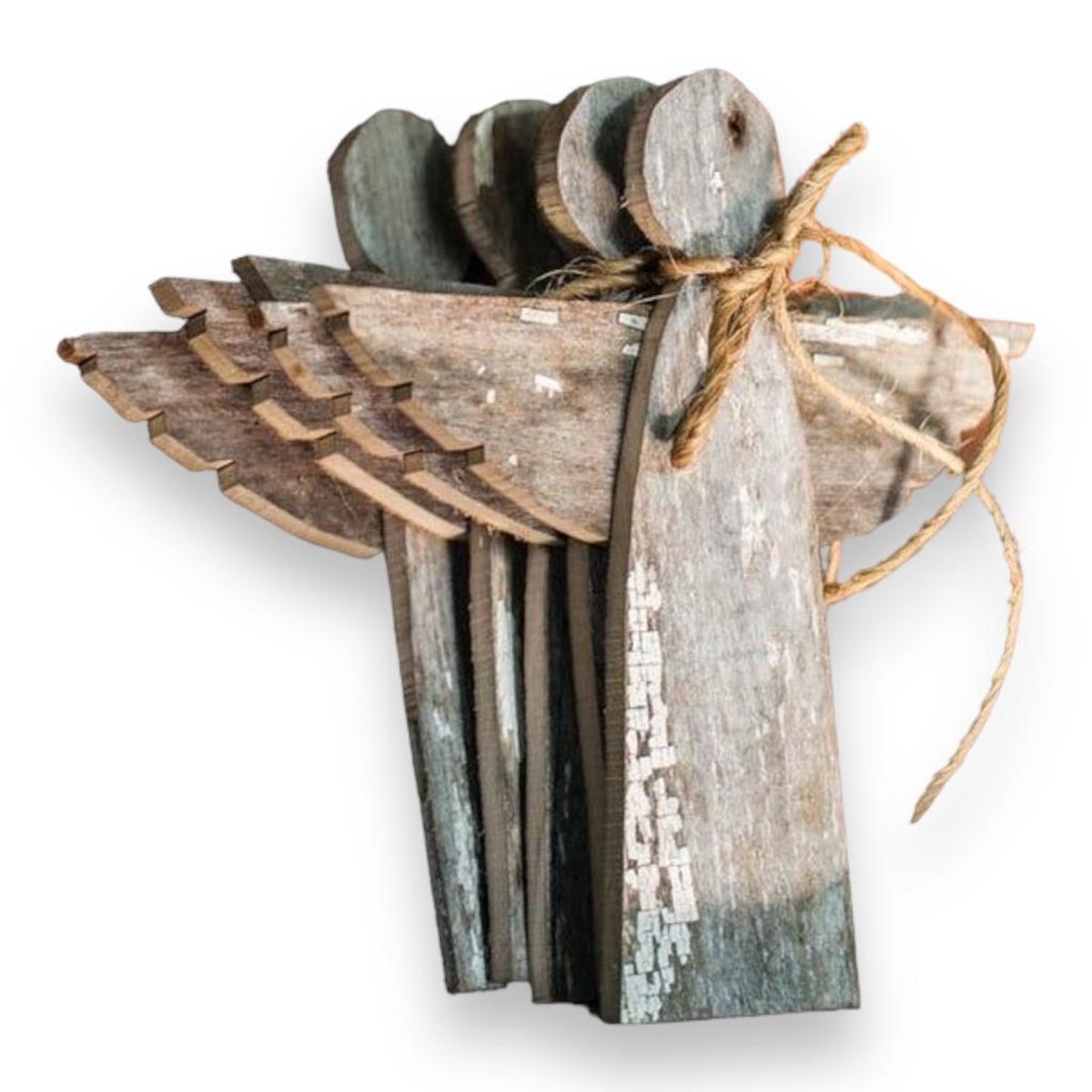 TAIKKEE - ANGELES DE MADERA BLANCO ALBAYALDE PACK 4 UNIDADES