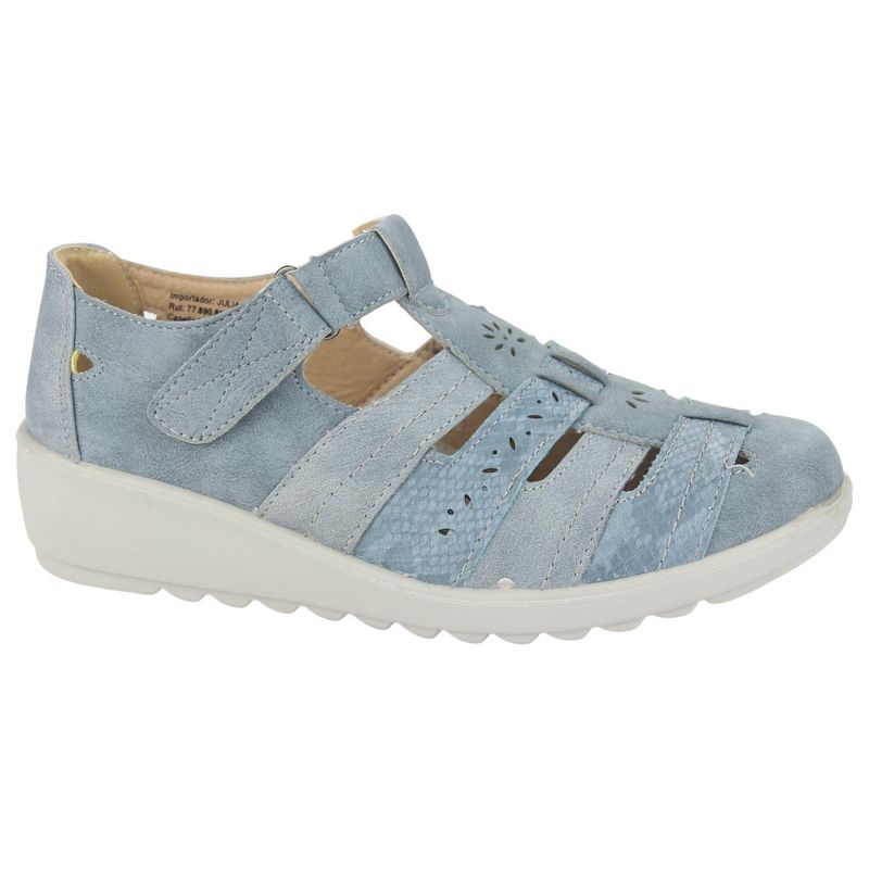 CHALADA - Mocasin Mujer Azul Casual Chalada Deza-2