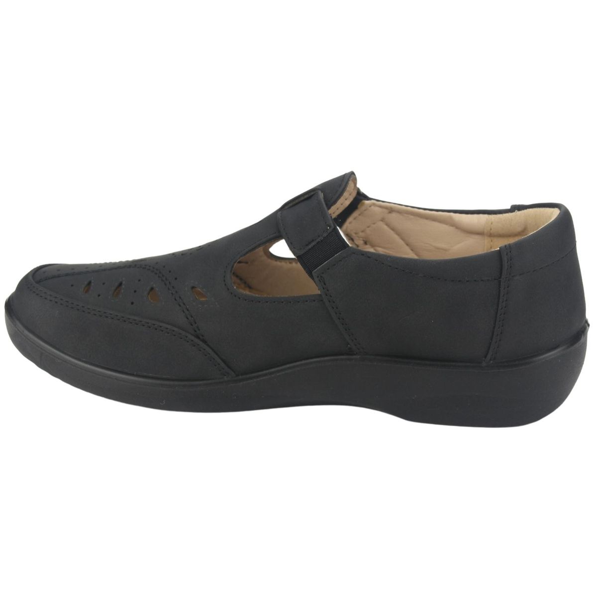 CHALADA - Mocasin Mujer Negro Casual Chalada Dong-1