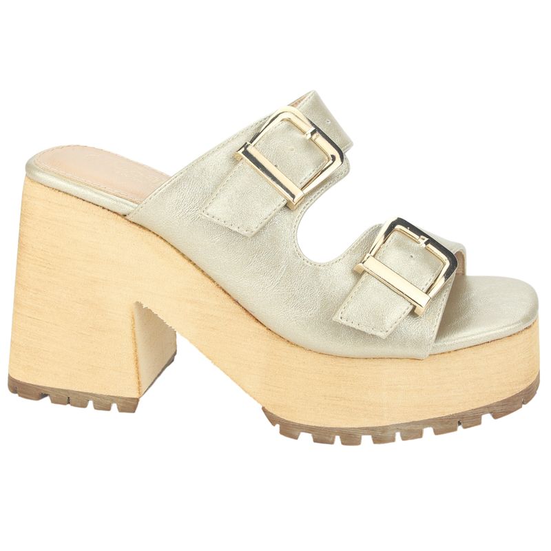 CHALADA - Sandalia Mujer Dorado Casual Chalada Viva-5