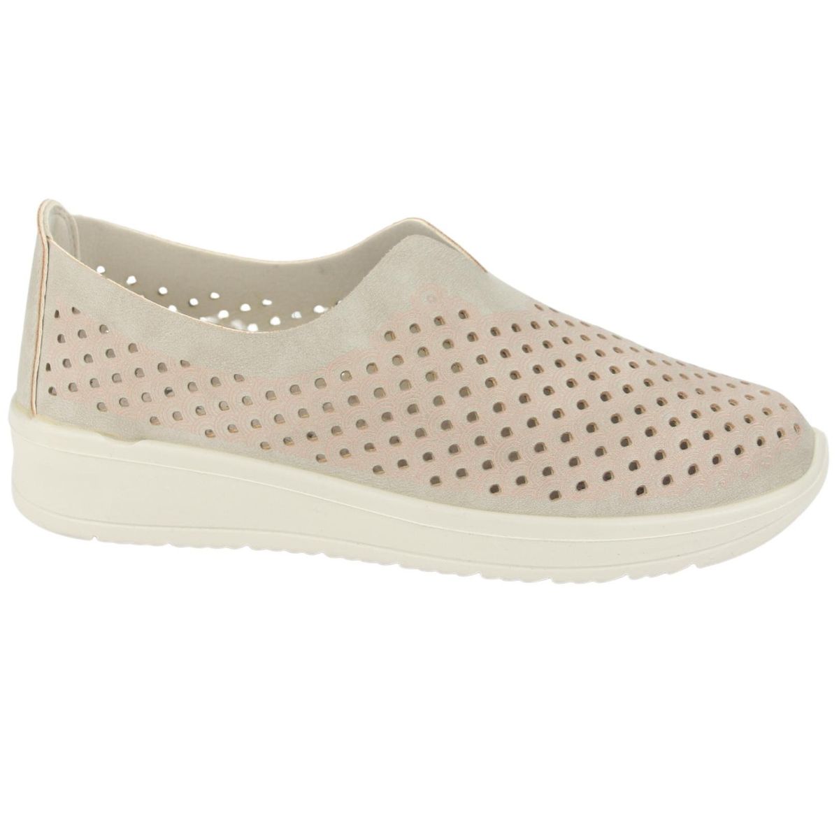 CHALADA - Mocasin Mujer Taupe Casual Chalada Duster-1