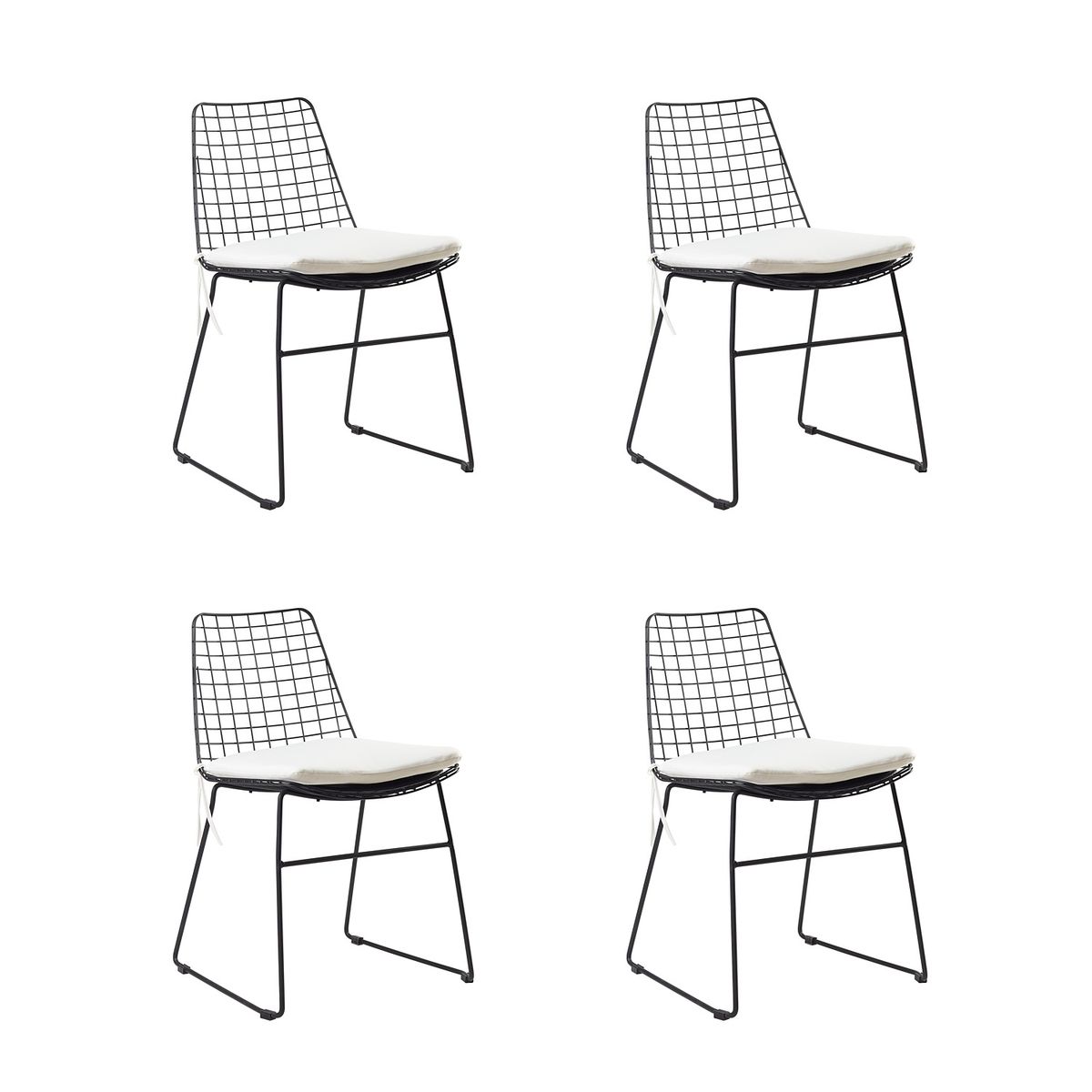 BOKAN - Pack 4 Sitiales de Terraza Laura