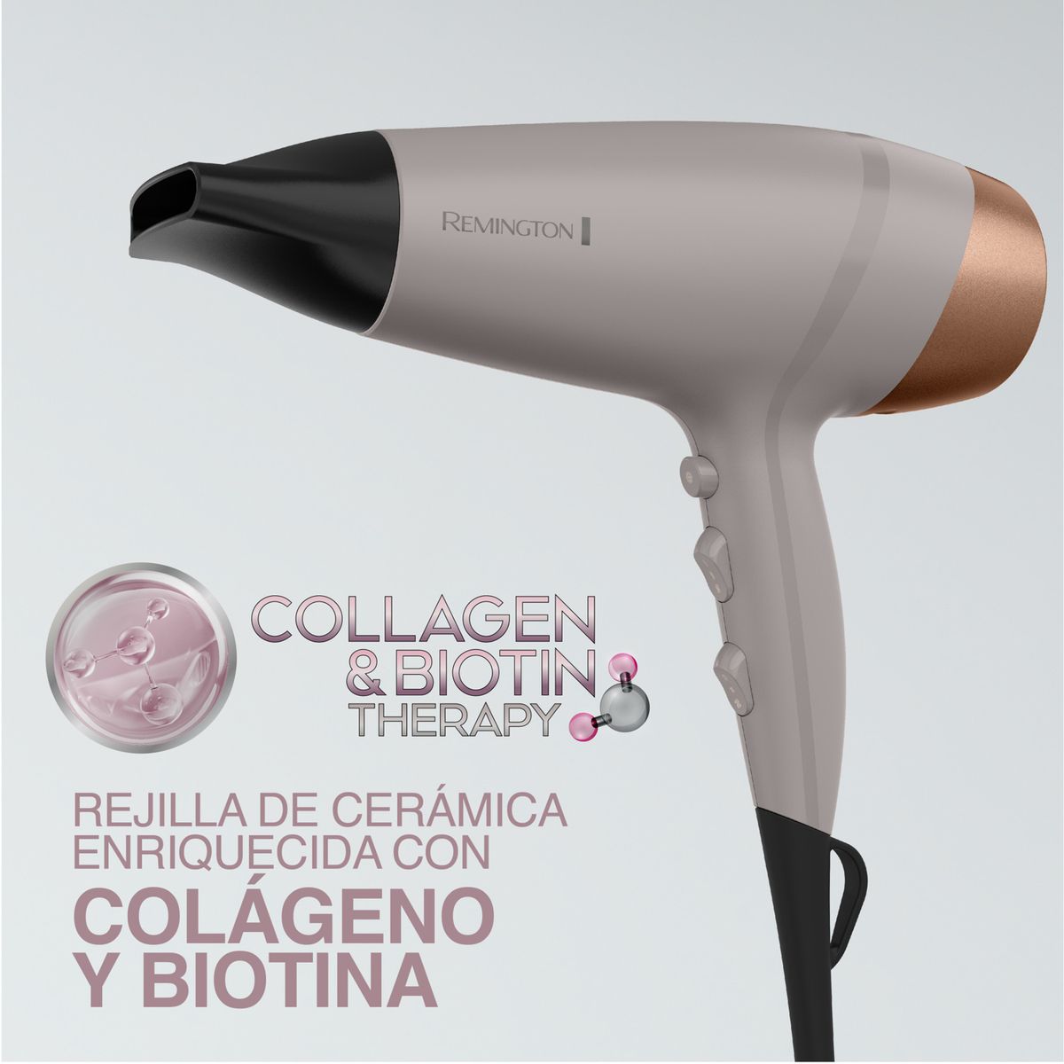 REMINGTON - SECADOR REMINGTON D26A COLAGENO Y BIOTINA