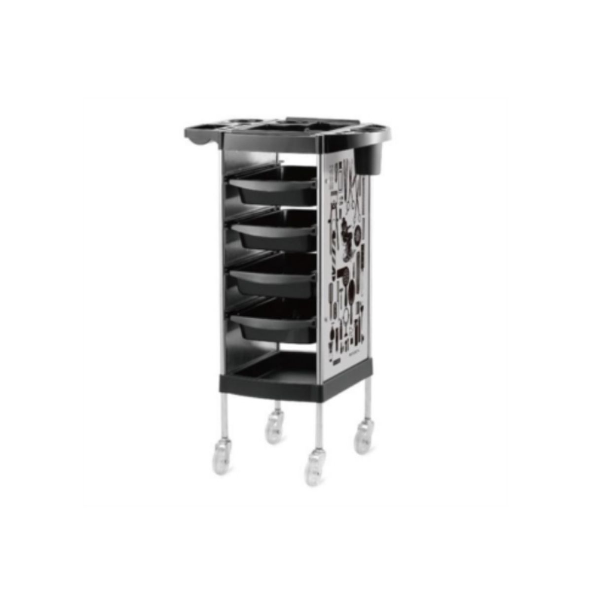 GENERICO - Carro Ayudante Multifuncional Peluqueria Barberia Gris