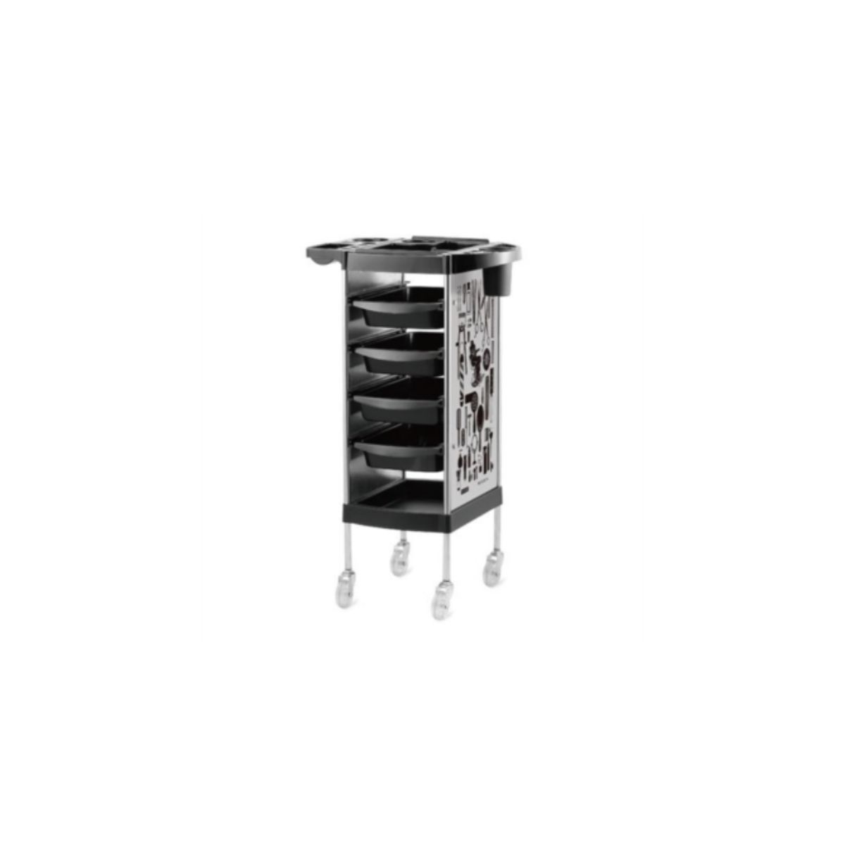 GENERICO - Carro Ayudante Multifuncional Peluqueria Barberia Gris