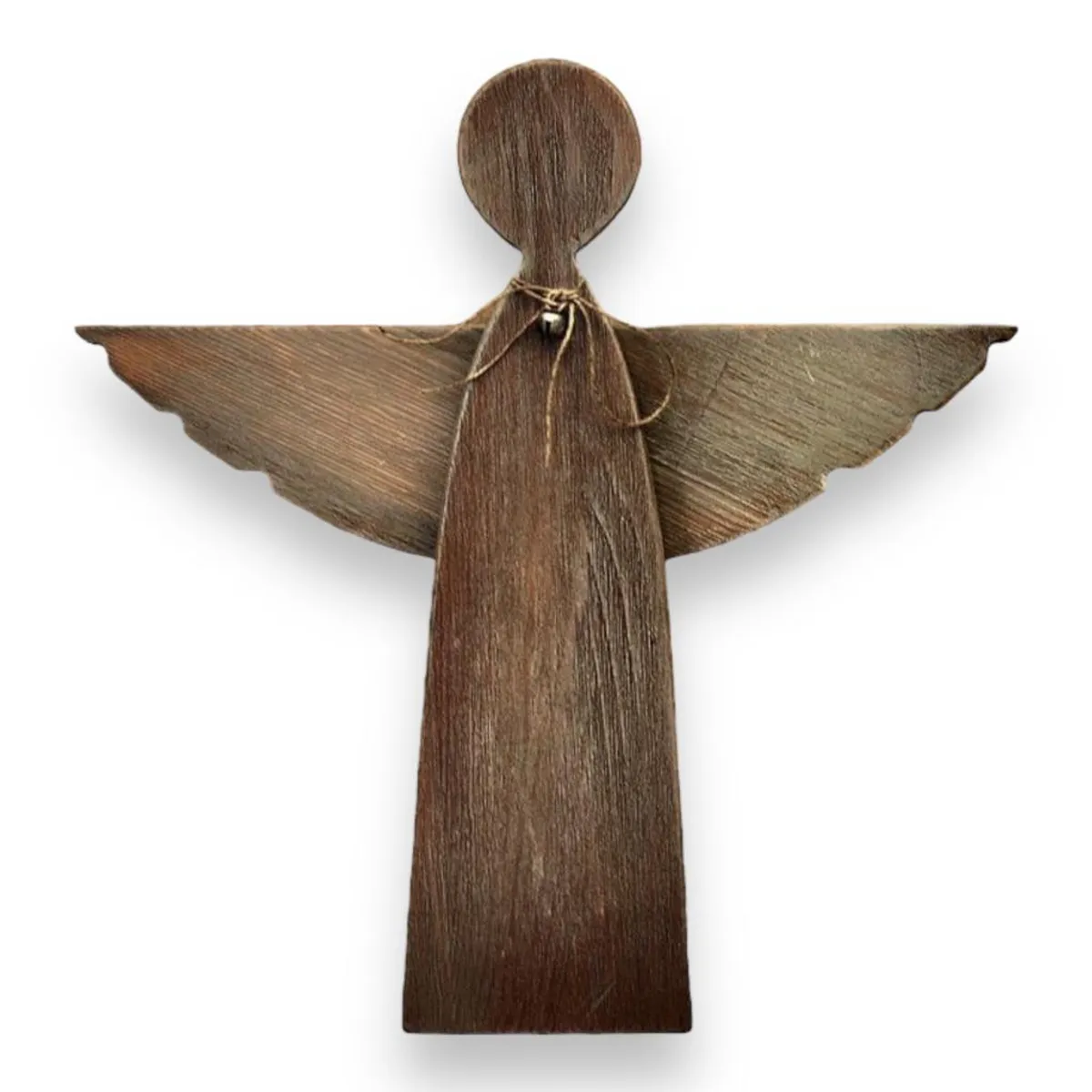 TAIKKEE - ANGELES DECORATIVOS DE MADERA BLANCO ALBAYALDE 1 UNIDAD