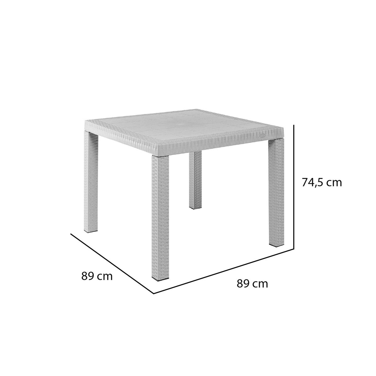 SANCHIA - MESA ETERNA PLÁSTICO CHOCOLATE