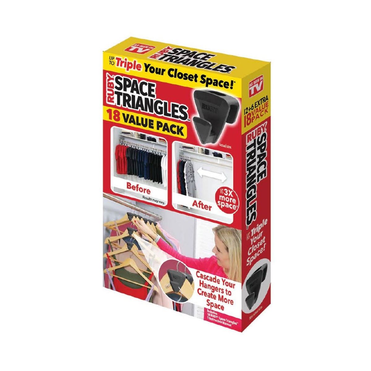 GENERICO - Organizador Ganchos Colgadores para Ropa Antideslizante