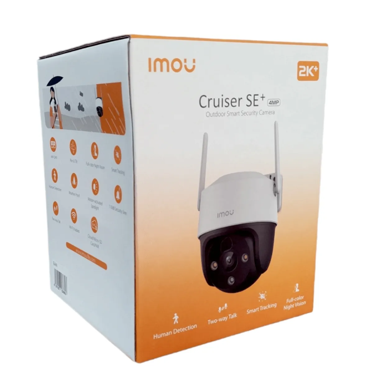 IMOU - CAMARA IP IMOU CRUISER SE+PT 4MP 3.6 FULL-COLOR LED 30M WIFI IP67