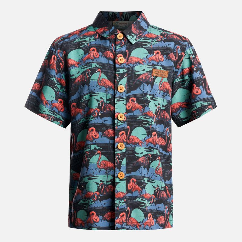HAKA HONU - Camisa Niño Good Kid Print Negro Haka Honu