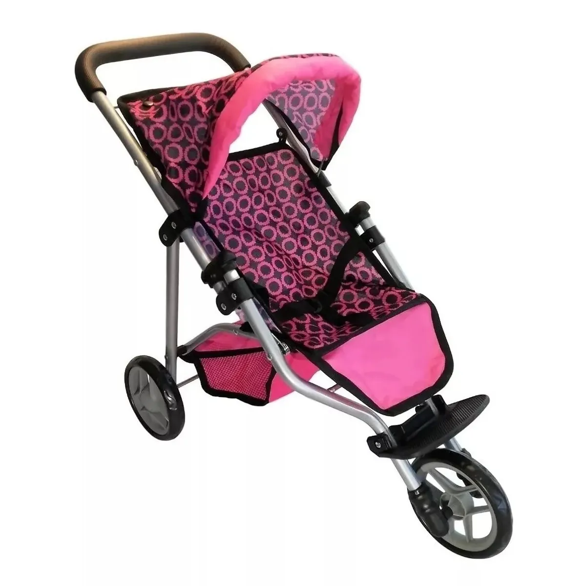 BESTOYS - Coche muñeca jogger Bestoys, 3 ruedas plegable metalico
