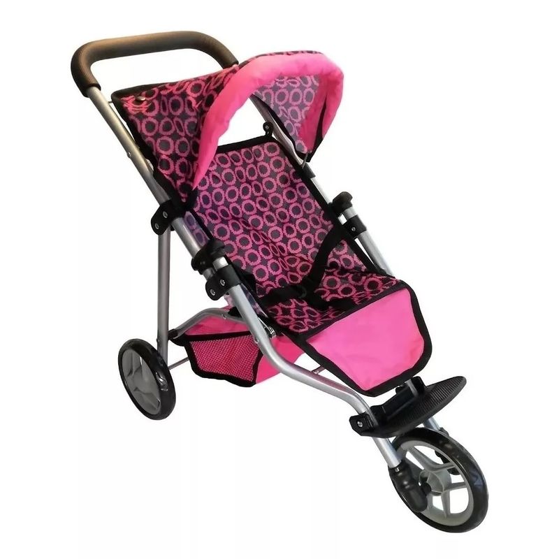 BESTOYS - Coche muñeca jogger Bestoys, 3 ruedas plegable metalico