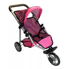 BESTOYS - Coche muñeca jogger Bestoys, 3 ruedas plegable metalico