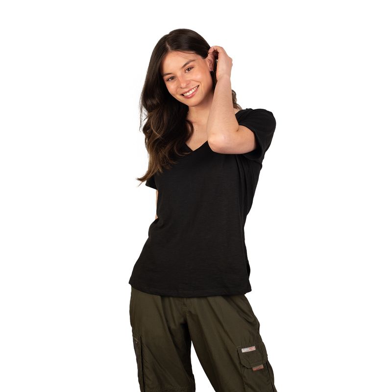 LENGA - Polera Tara Escote en V Sustentable Lenga®
