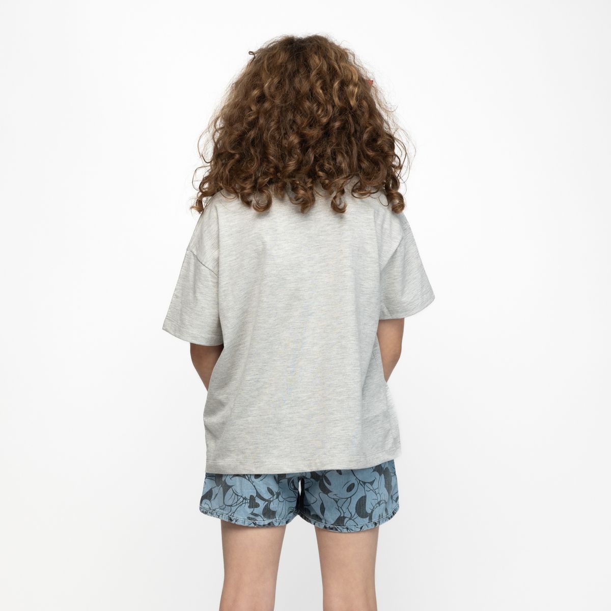 DISNEY - Polera Niña Pose Minnie Gris Disney