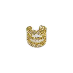 GENERICO - Aro A Presión Earcuff Puntos Bella