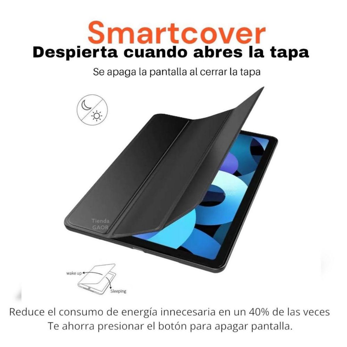 GENERICO - Funda Protectora Smart Cover Para iPad 10,9 Gen. 10 GENERICO