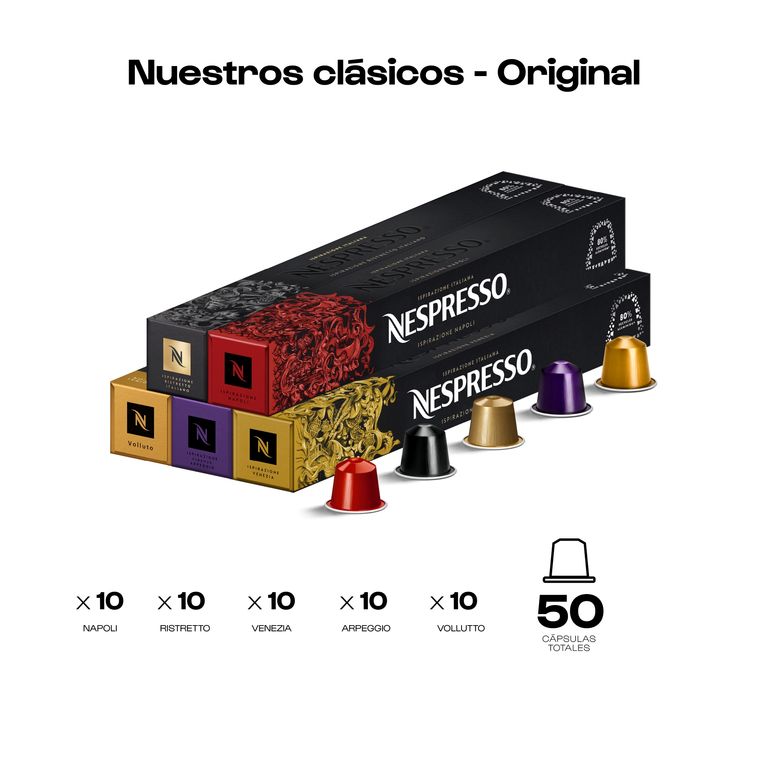 Capsulas de Cafe Pack Nuestros Clasicos - 50 unidades