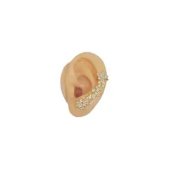 GENERICO - Aro Trepador A Presión Earcuff Destello Flor