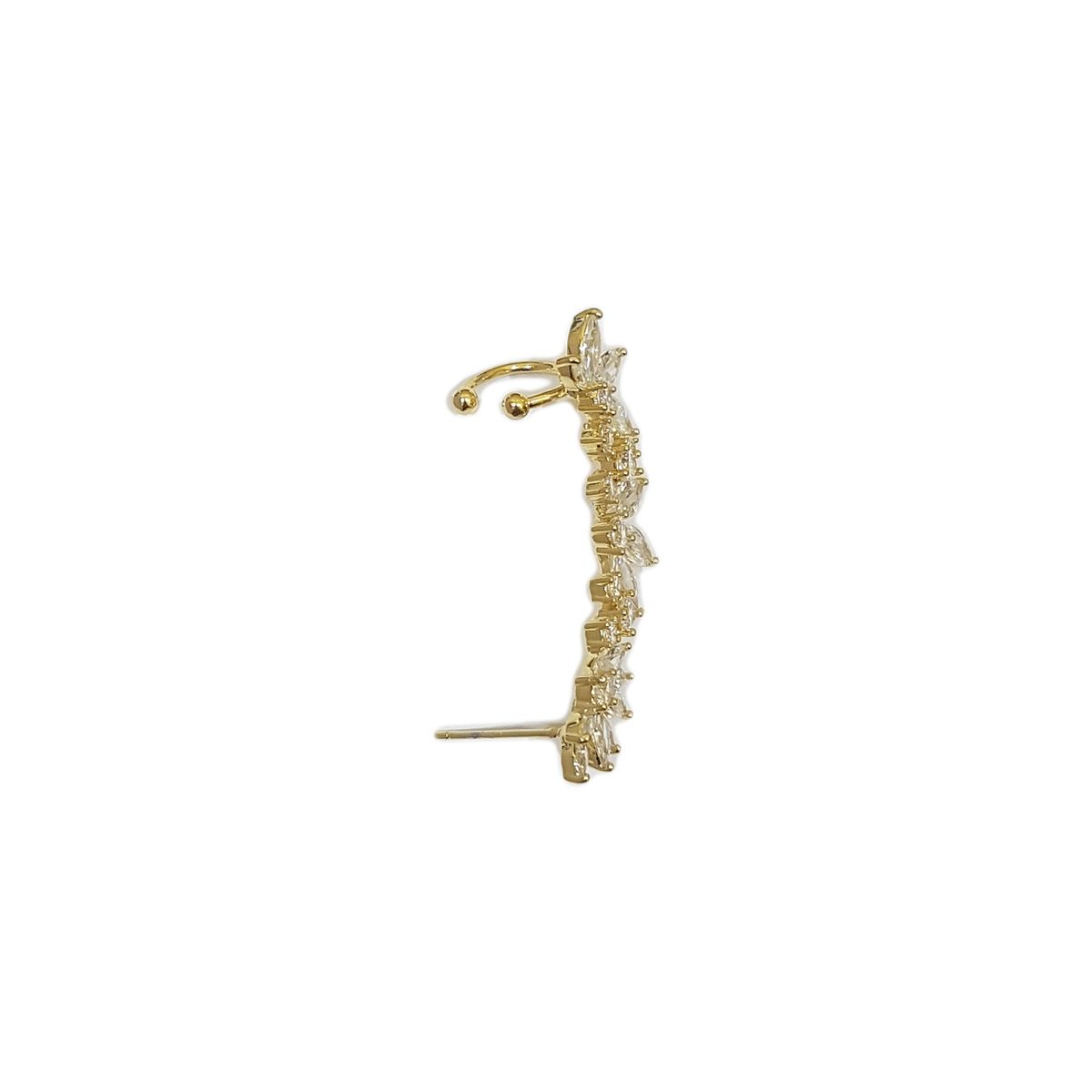 GENERICO - Aro Trepador A Presión Earcuff Destello  Flor
