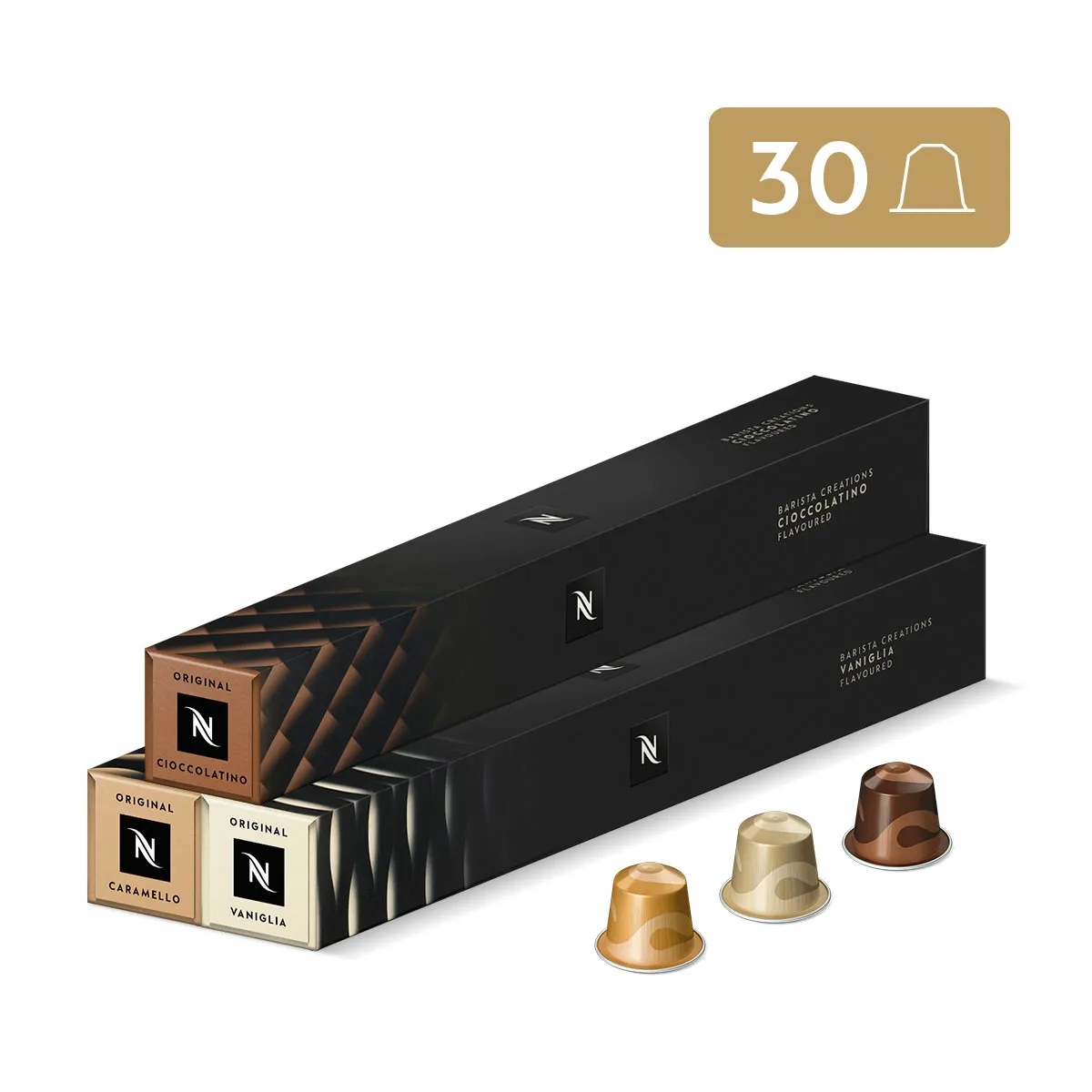 NESPRESSO - Cápsulas de Café Pack Barista - 30 unidades