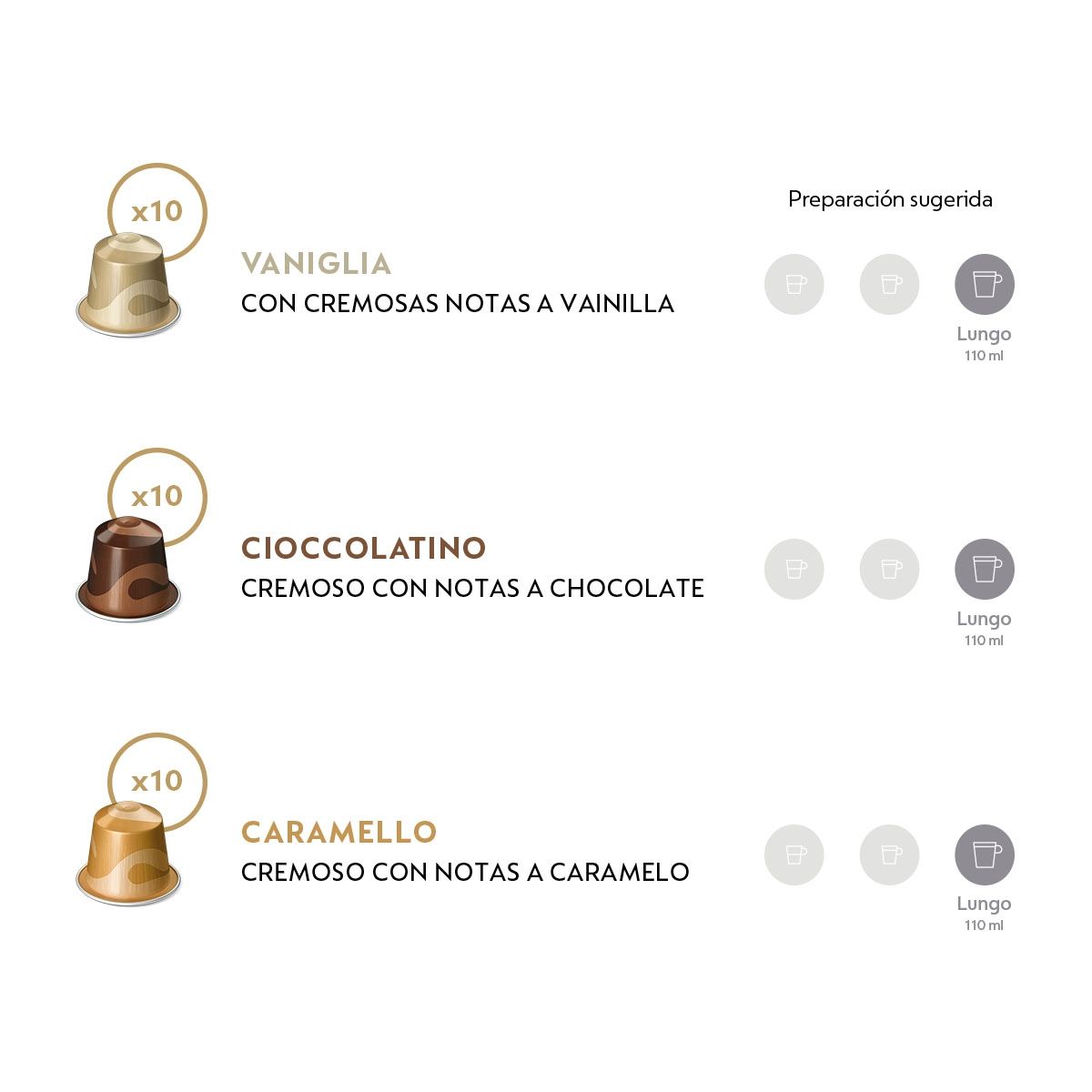 NESPRESSO - Cápsulas de Café Pack Barista - 30 unidades