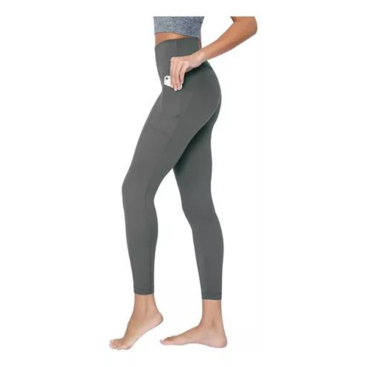 LOOK SHOP - Calza Lycra Dupont Mujer Tiro Alto Deportivo Casual 556
