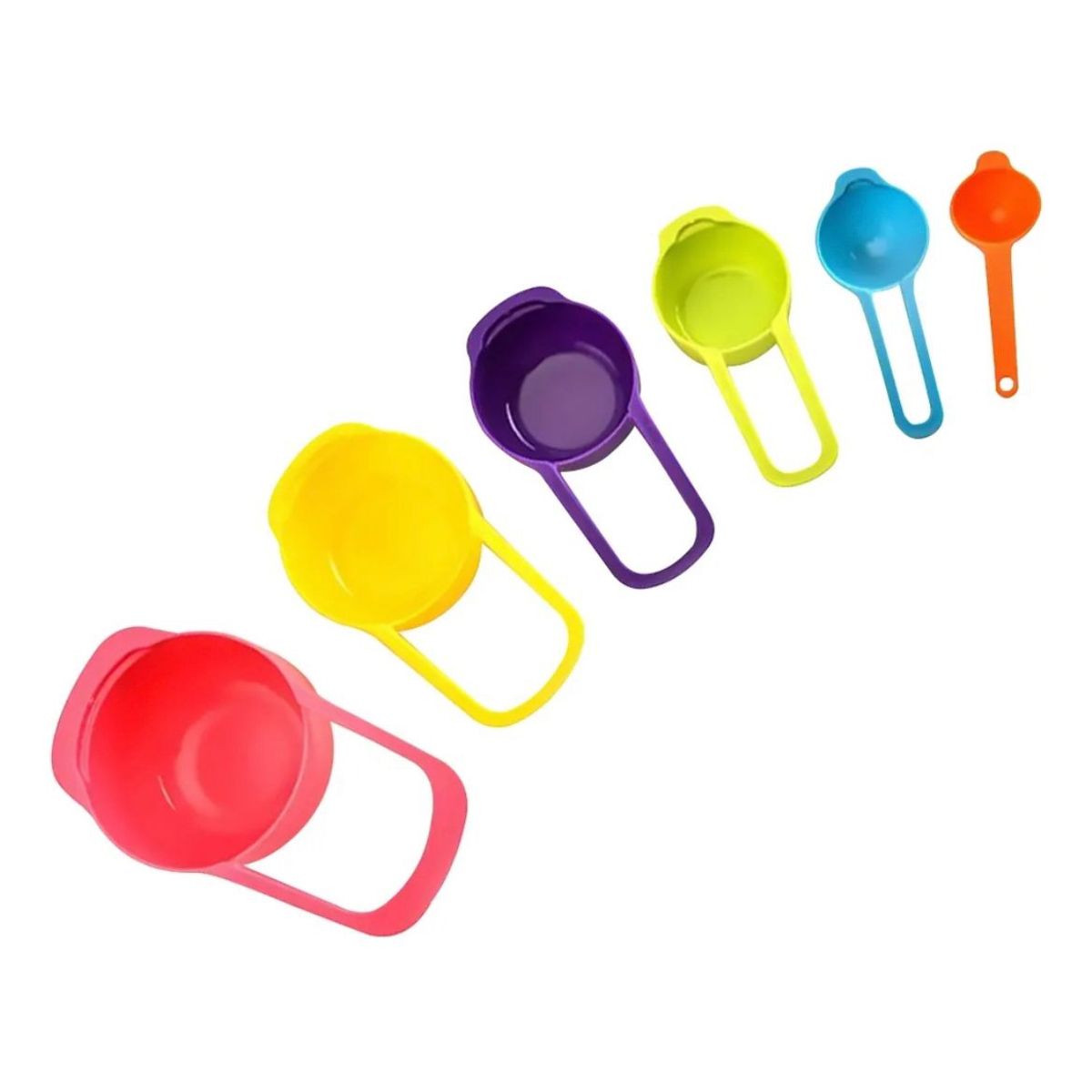 GENERICO - 6 Cucharas Medidoras Cocina Repostería Medida Tazas