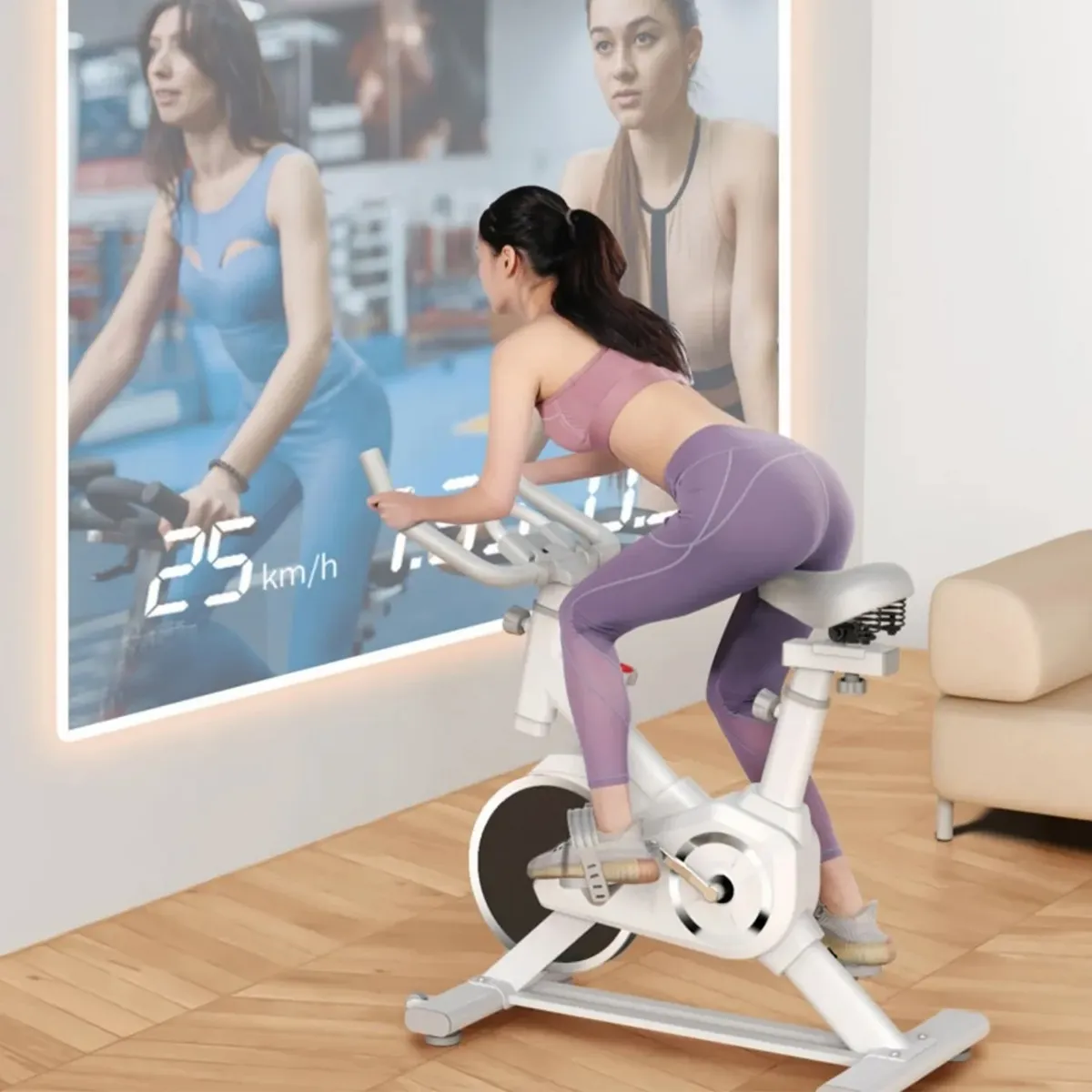 SPORTIME - Bicicleta Spinning Pro Sport 6kg Resistencia Ajustable