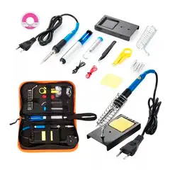 ESHOPANGIE - Kit Eléctrico Cautín 60w Regulable 16 Accesorios