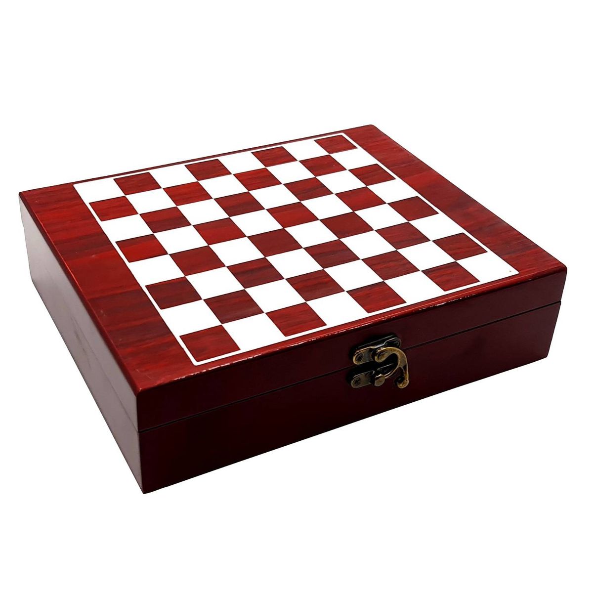 GENERICO - Ajedrez Set Con Petaca Shot Tablero Madera