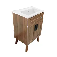 DOMSA - Kit Mueble Vanitorio Elegance Nogal 50x40x80cm