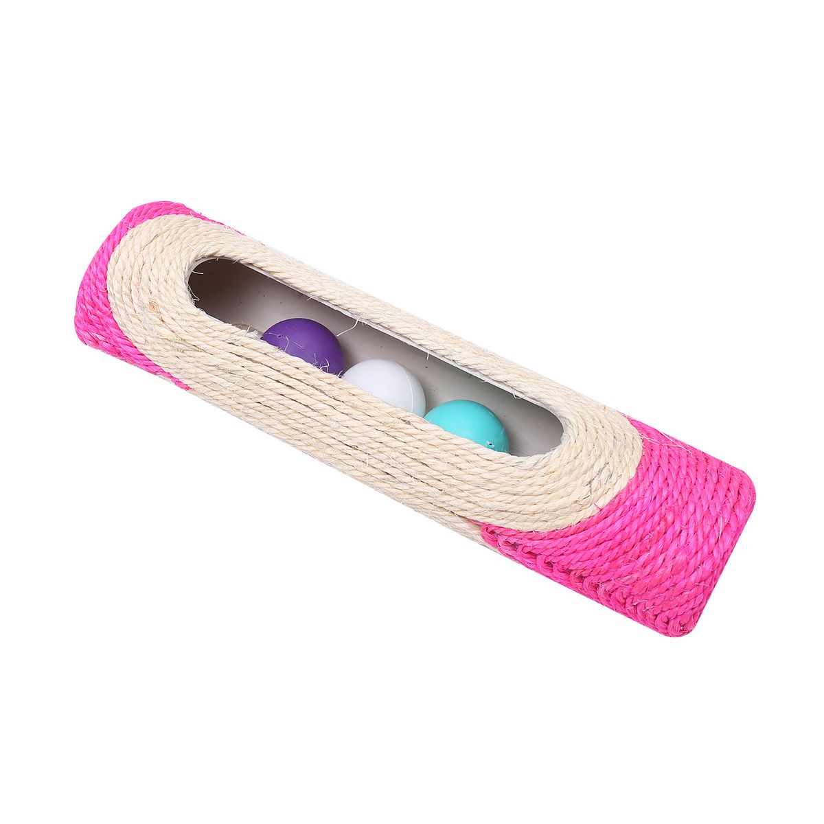 GENERICO - Juguete Rascador Con Tres Pelotas Para Gatos Cilindro