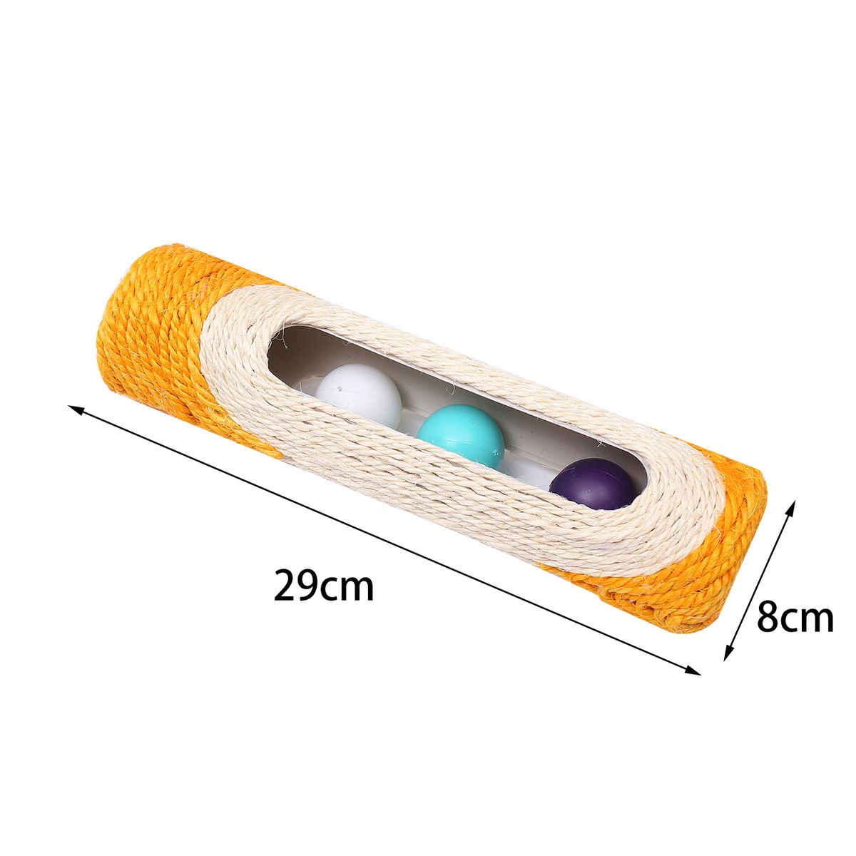 GENERICO - Juguete Rascador Con Tres Pelotas Para Gatos Cilindro