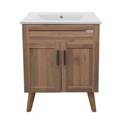 DOMSA - Kit Mueble Vanitorio Elegance Nogal 60x47x80cm
