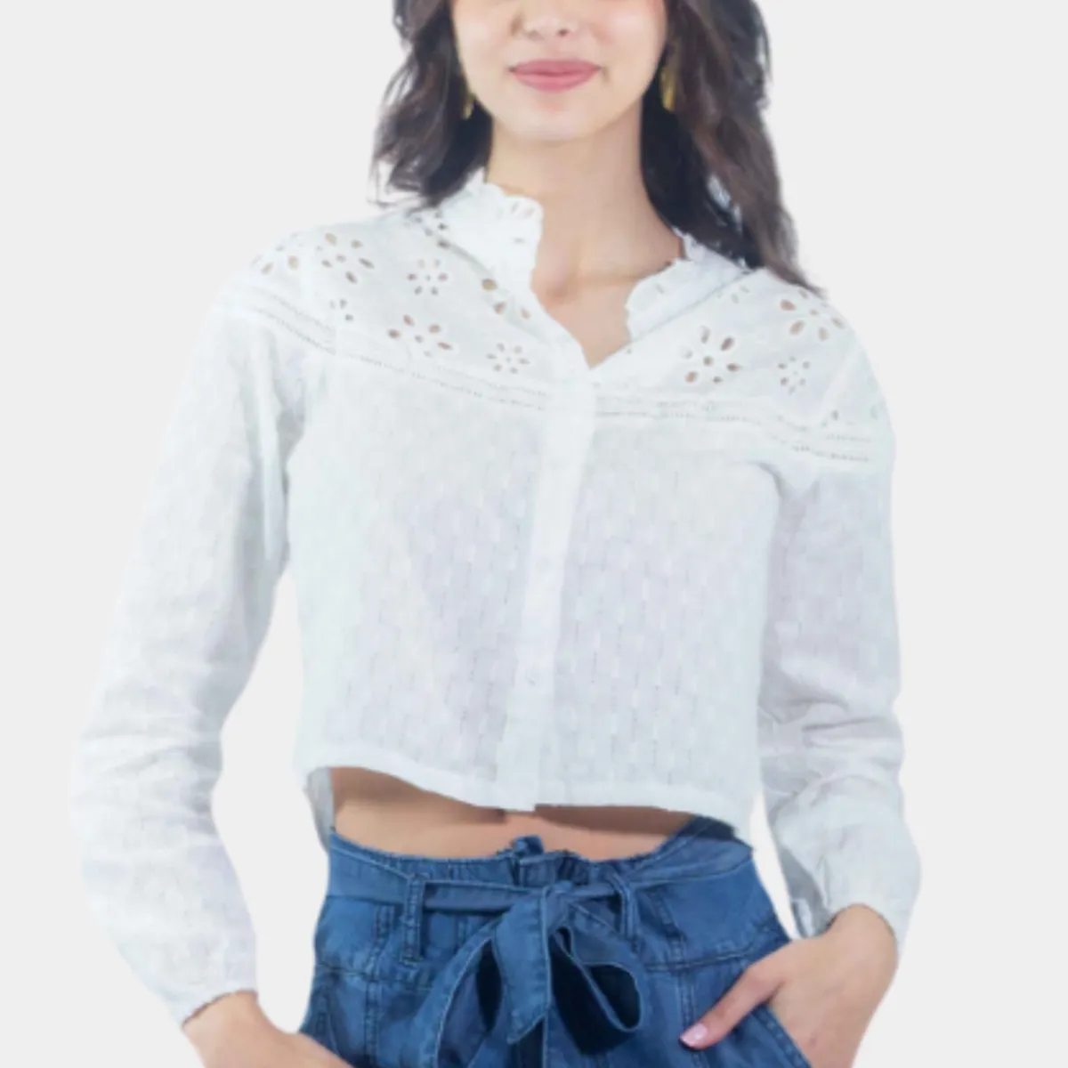 TENTATION - BLUSA BRODERIE CON BOTONES TENTATION_.